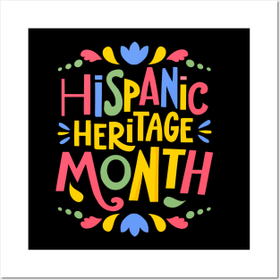 Hispanic Heritage Month Happy National Spanish Posters and Art